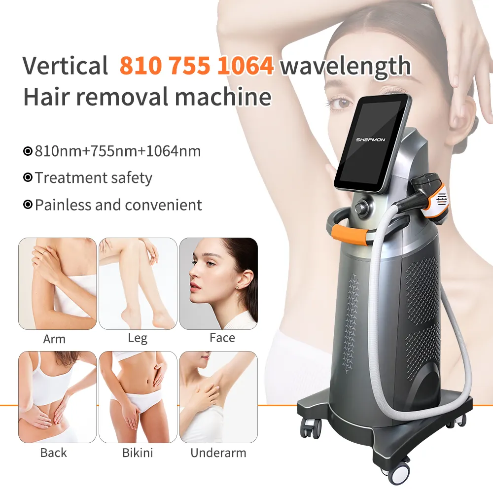 New Arrivals Laser MAchine 810 808nm Diode Laser Hair Removal Machine With Cooling System Laser Hair Removal Unlimited Flashes