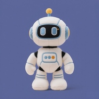 Vente en gros usine : Jouets en peluche robot IA, Poupées mascotte robot personnalisées, Poupées imprimées, Jouets en peluche personnalisés