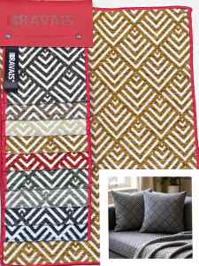 Tela de Chenilla Jacquard Lisa Impermeable <span class=keywords><strong>BRAVAIS</strong></span>, 100% Poliéster, para Sofás, Cojines y Artículos para Mascotas - Product Image 1