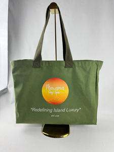 Grande <span class=keywords><strong>Borsa</strong></span> Shopper in Tela Stampata con Logo Personalizzato per lo Shopping - Product Image 5