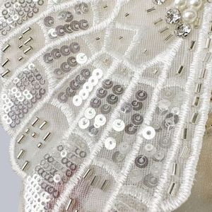 Wholesale <strong>Sequin</strong> <strong>Lace</strong> Applique for Clothing - Product Image 2