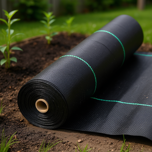 Telo Pacciamante Tessuto Rinforzato 6.5 x 330 Piedi per Giardino e Paesaggistica - Rete Anti-Erba - Product Image 2