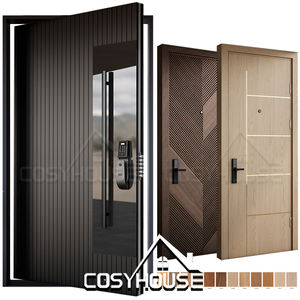 Puerta de Seguridad de Acero Inoxidable, Puerta de Entrada Exterior Moderna para Residencias y Villas - Product Image 1