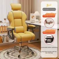 Fauteuil de direction gaming grand format en cuir PU, confortable, élégant, couleur personnalisable, inclinable, hauteur réglable, pivotant à 360 degrés