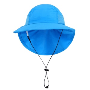 Toddler Baby Sun Hat Kids Summer UPF 50+ for <b>Boys</b> Girls Adjustable Beach Hats with Bucket Wide Brim Age 1-7 Years - Product Image 3