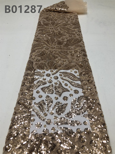 CHOCOO <span class=keywords><strong>pas</strong></span> <span class=keywords><strong>cher</strong></span> prix <span class=keywords><strong>robe</strong></span> <span class=keywords><strong>de</strong></span> mariée nigériane dentelle tissu blanc mariée broderie dentelle tissu pour les femmes - Product Image 4