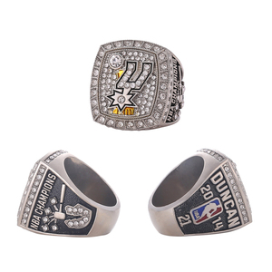 Anillo Conmemorativo del Campeonato de Baloncesto de los San <span class=keywords><strong>Antonio</strong></span> Spurs 2014, Anillo de Joyería de Moda de Aleación de Alta Calidad, Estilo Deportivo Popular - Product Image 1