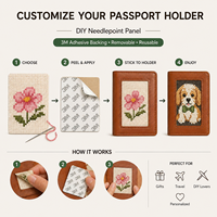 Dompet Paspor Kulit Kustom Grosir dengan Jahitan 3M, Finishing Sendiri, DIY,  Hadiah Pribadi
