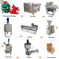 100kg h Sachet Machine à emballer le beurre d'arachide Équipement de traitement de pâte d'arachide Ligne de production de beurre d'arachide