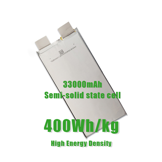 33000mAh Semi-solid State Battery Cell | 400Wh/kg Customizable Lithium Battery for EVTOL Industrial Drone