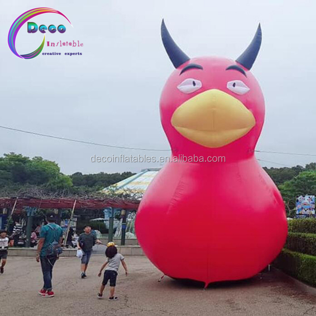 Park Decoration Giant Halloween Inflatable Promotion Evil Demon Duck for Advertising