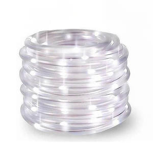 Luci a Corda LED a Bassa Tensione - 5mm, 50 LED, 3+5m, Bianco Opaco, Trasparenti, 8 Modalità di Lampeggio, IP44 - Ideali per - Product Image 1