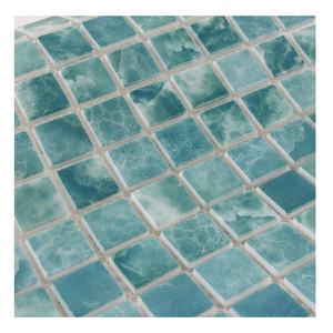 Recycler le verre carré vert <span class=keywords><strong>piscine</strong></span> surface brillante émail carreaux de mosaïque en verre avec le prix bon marché - Product Image 5