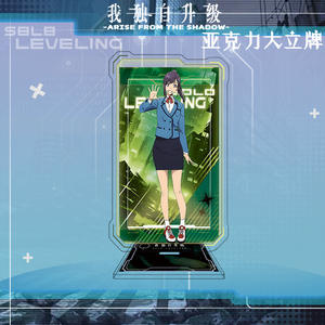 Vente en gros 15CM <span class=keywords><strong>Solo</strong></span> nivellement Sung Jin Woo <span class=keywords><strong>Manga</strong></span> japonais dessin animé support Anime acrylique plaque debout - Product Image 5