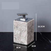 Ensemble de salle de bain en marbre 5 pièces, ensemble de lavabo 4 pièces, flacon de désinfectant pour les mains, boîte à mouchoirs, plateau, ensemble de salle de bain assorti