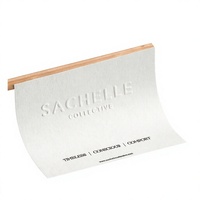 Étiquettes personnalisées auto-adhésives gaufrées en relief couleur mate avec logo doré, impression sur mesure