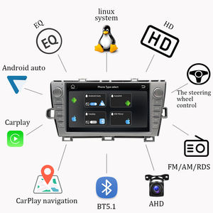 Radio <span class=keywords><strong>para</strong></span> <span class=keywords><strong>Auto</strong></span> con Pantalla IPS de 9 Pulgadas <span class=keywords><strong>para</strong></span> Prius XW30 2009-2013, Sistema Estéreo Multimedia con CarPlay, GPS, MP3 y 1 Año de Garantía - Product Image 3