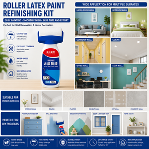 Wall Renovation Roller Paint Household Latex Paint Set Stain Covering and Repairing Paint and Move in Immediately - Product Image 5