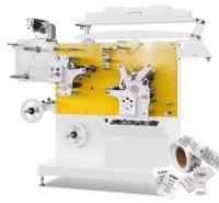 JR-1231 Machine d'impression flexo à grande vitesse 4 couleurs double face pour rouler les étiquettes d'entretien des vêtements