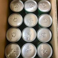 Canette de bière en aluminium vide avec couvercle, personnalisable avec logo imprimé, 250ml, 330ml, 355ml, 500ml, pour boissons, emballage en gros