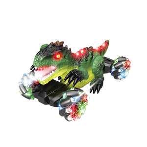 Nouveau produit Voiture pulvérisatrice de dinosaure télécommandée à rotation - 360 °   Rotation, modes de dérive multiples et pulvérisation à une touche + musique - Product Image 2