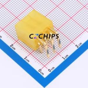 HC-5557-2*3AW-Y-GP-05 Wire-to-Board Pin Header Bent Lead Through Hole,P=4.2mm 2x3P 4.2mm Right Angle Insert Mini-Fit (MX 4.2) - Product Image 2