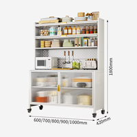 Buffet en métal industriel robuste et durable, armoire de rangement sécurisée en acier pour la cuisine à domicile