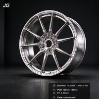 Jantes de voiture forgées en aluminium JG 17 18 19 pouces 5x120 PCD, cinq trous, finition argent poli, double 5 branches, pour BMW M3 M4 F80
