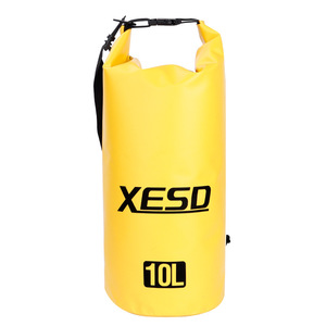 XESD กระเป๋ากันน้ำ 10L สำหรับว่ายน้ำกลางแจ้ง ชายหาด พับเก็บได้ กระเป๋าเป้สะพายหลังแบบพกพาพร้อมสายสะพายไหล่สำหรับเดินป่า ตกปลา ตั้งแคมป์ - Product Image 2