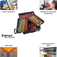 Ensemble d'outils isolés WEDO GS certifiés VDE AC1000V - 68 pièces