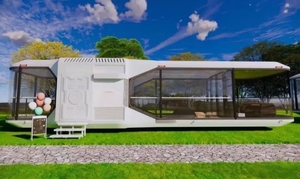 Mini Casa di Lusso su Ruote Capsula Spaziale Mobile Prefabbricata per Casetta da Giardino Resort <span class=keywords><strong>Hotel</strong></span> o Apple House da Esterno - Product Image 6