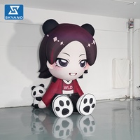 Modèle de support gonflable personnalisé en forme de personnage de dessin animé, mascotte gonflable géante pour la décoration et la promotion d'événements de fans et de concerts