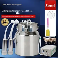 14L Pulse Electric Rechargeable Direct Suction Milker 5L 10L Milk Cow Milker pour Vaches Mouton Core Component Motor Veterinary Use
