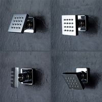 Accessoires pour robinets de bain et de douche - Kits de douche au design contemporain, finition chromée, écologiques, installation facile