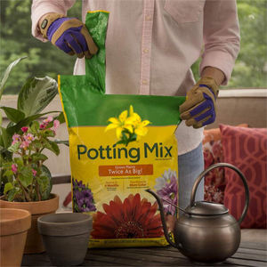 Impressão personalizada por atacado de embalagens de mistura de solo para vasos à prova de água, sacos plásticos com entalhe rasgado, embalagens com fundo plano para plantio - Product Image 3