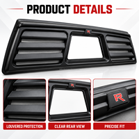 Pour Ford Ranger T9 2022+ : Grille de protection de vitre arrière, garniture de pare-brise arrière pour pick-up, accessoires de protection de persiennes