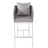 Nordique moderne extérieur Patio meubles Bistro comptoir hauteur chaises jardin aluminium corde haute tabourets de Bar