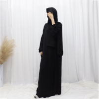 Nouveauté : Robes Abaya pour femmes musulmanes avec ensemble hijab, khimar respirant, vêtements élégants pour femmes pour un usage quotidien