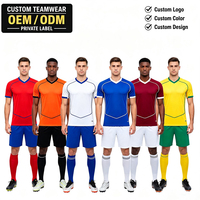 Ensemble de maillots de football personnalisés en gros d'usine, maillot de football respirant à séchage rapide pour l'entraînement de football des adultes et des jeunes