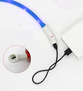 LED-Hunde halsband-USB wiederauf ladbar mit wasserdichtem, reflektieren dem, blinkendem Hunde halsband-Sicherheit für die Nacht W. - Product Image 1