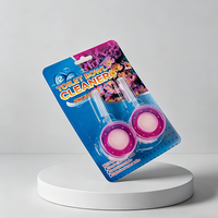 Détachant puissant 2 pièces, nettoyant pour cuvettes de toilettes parfum floral rose, désodorisant longue durée pour la maison