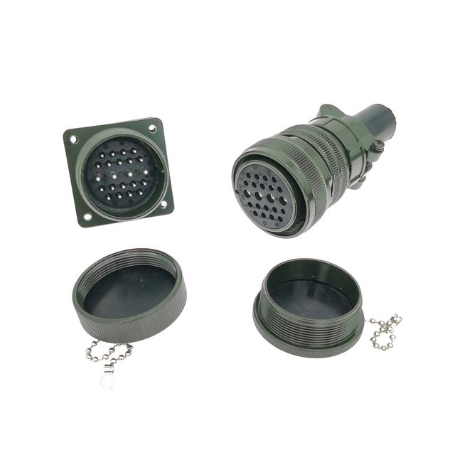 MS5015 MS3106 MS3102 Mil Spec Connector Metal Dust Cover With Chain