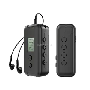 Mini Digital Tuning Transistor Radio with LCD Display, Stereo Sound, Portable Pocket FM Walkman Radio