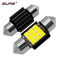Ampoule de voiture EURS Canbus 9SMD LED Festoon 31mm 36mm 39mm 41mm Blanc 3030 Lampe de lecture de toit Lumières de jardin 12V 9W Remplacement