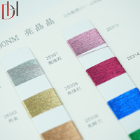High-quality Dihong Brand Viscose/Polyester Blended Metallic Spun Yarn 30NM Count Double Twist Dyed Silky Yarn Model DHSX068