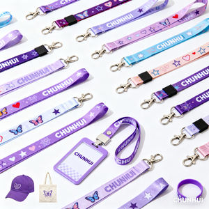 สายคล้องคอโพลีเอสเตอร์รักษ์โลก พิมพ์ลายสกรีน ดีไซน์น่ารัก พร้อมคลิปโลหะสำหรับใส่บัตรประจำตัว พวงกุญแจ สำหรับครู ท่องเที่ยว - Product Image 6