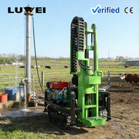 Foreuse mobile sur chenilles pour puits d'eau, machine hydraulique pour forage profond des eaux souterraines