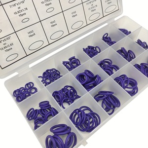 Surtido de Juntas Tóricas Púrpuras de 270 Piezas, Anillos de Sellado de Caucho de Nitrilo, Resistentes a Altas Temperaturas, Kit de Reparación de Juntas de Eje - Product Image 3