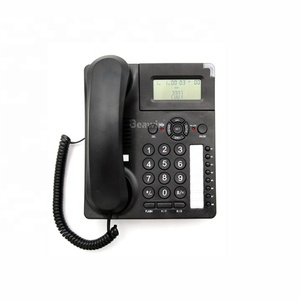 Beawin moule privé téléphone fixe à deux lignes avec écran LCD tête haute et fonction de conférence téléphonique à trois voies analogique de bureau - Product Image 1