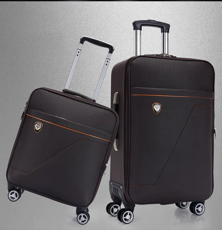 Detachable wheels PU travel trolley bag 20 24 28 inch 3 sets carry on luggage business travel bags luggage